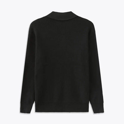 Men's Half-Zip Knitted Sweater