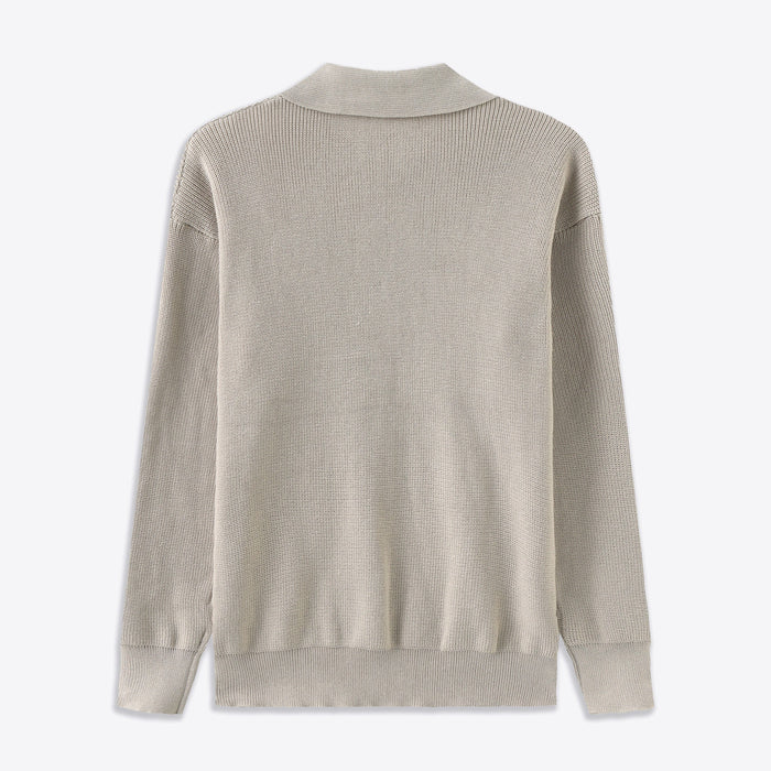 Men's Half-Zip Knitted Sweater