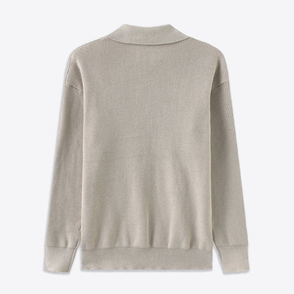 Men's Half-Zip Knitted Sweater