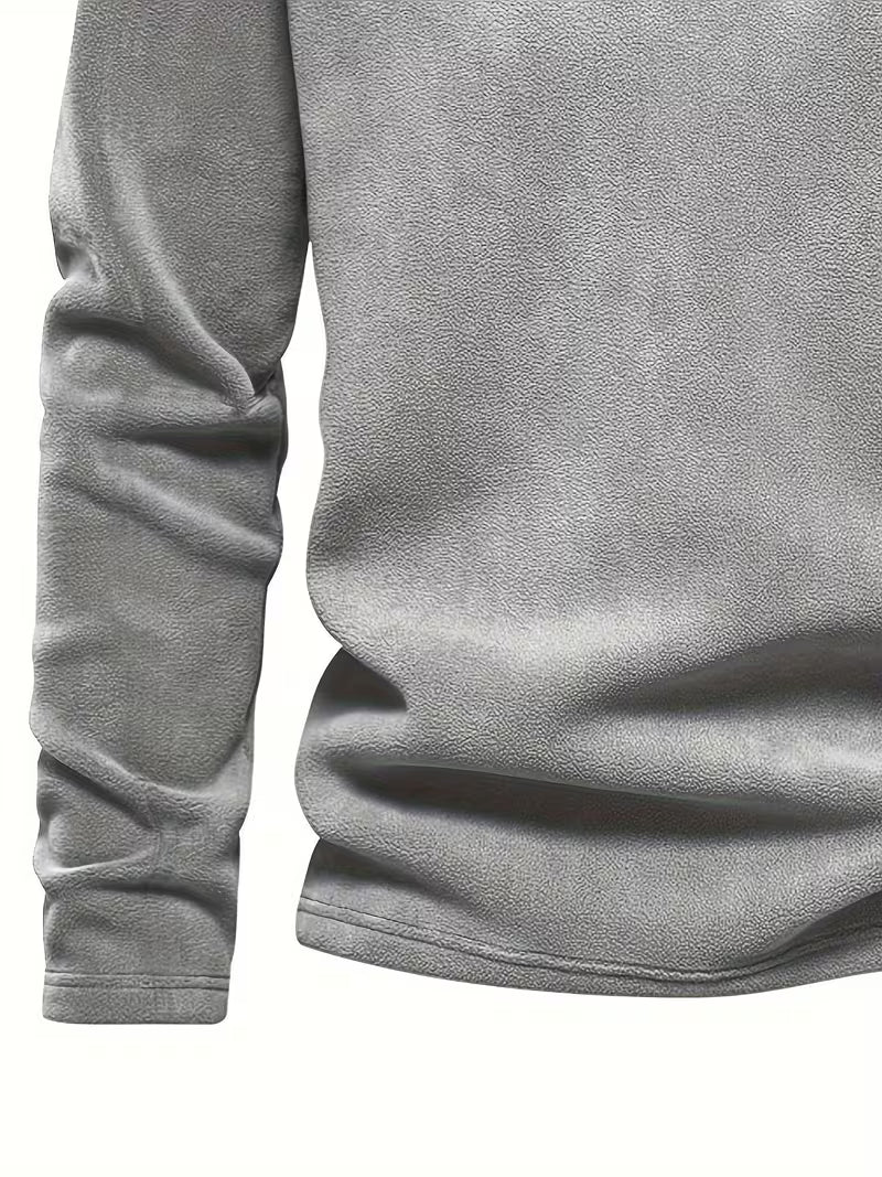 Men's Half-Zip Standing Collar Sweater