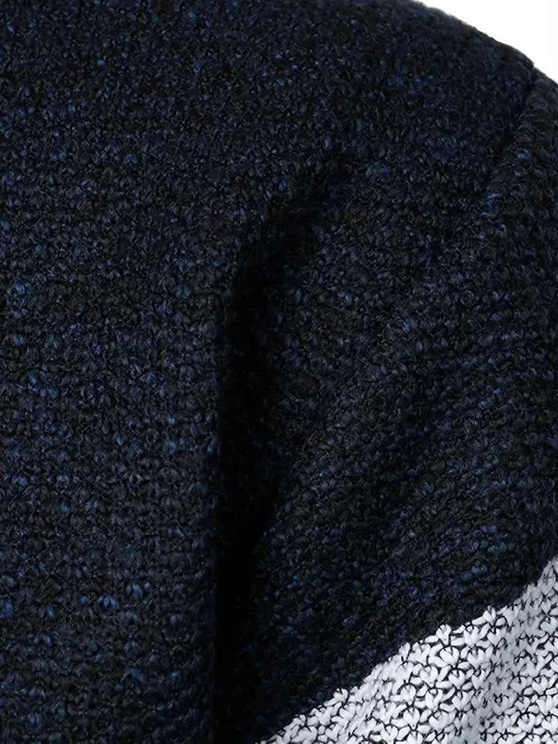 Men's Half Zip Sweater - Modern Knitted Design