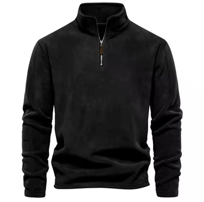 Men's Half-Zip Sweater for Cozy Autumn Wear