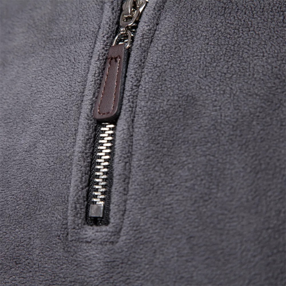 Men's Half-Zip Sweater for Cozy Autumn Wear
