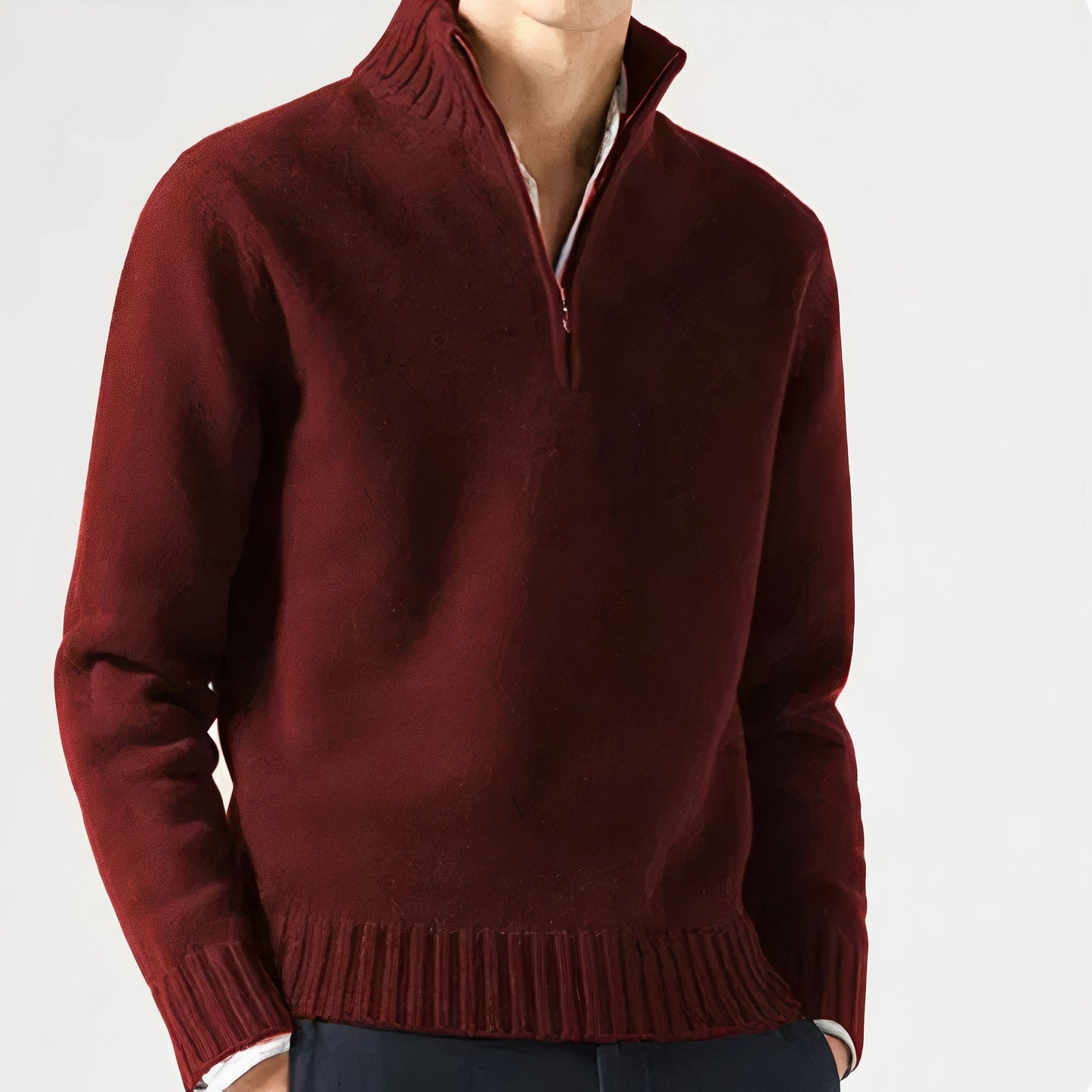 Men’s Half Zip Sweater for Winter