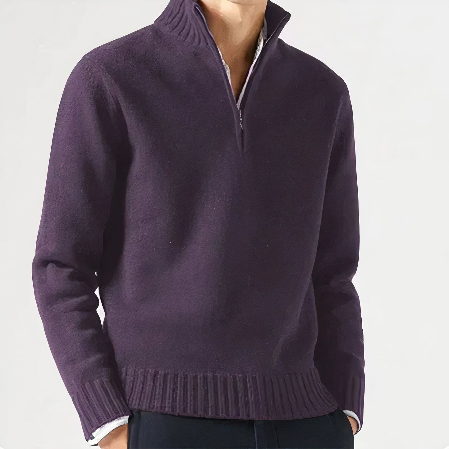 Men’s Half Zip Sweater for Winter