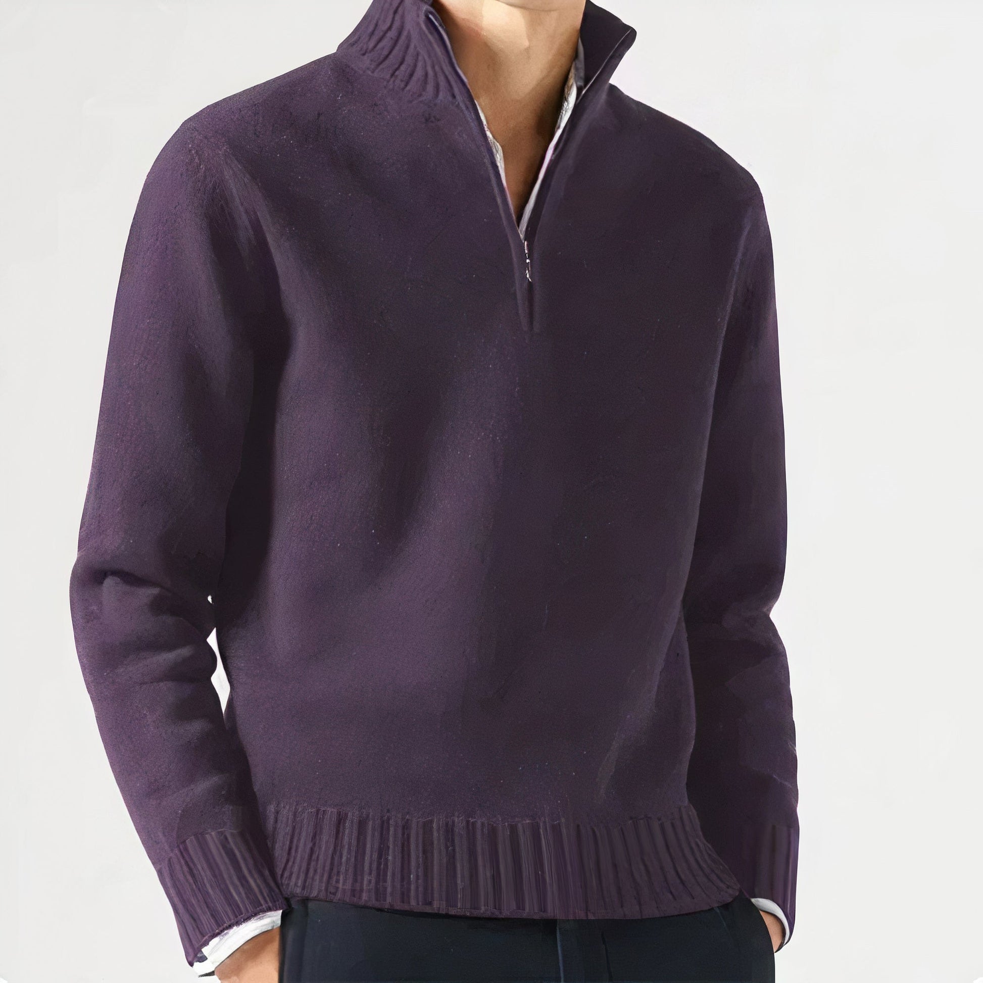 Men’s Half Zip Sweater for Winter