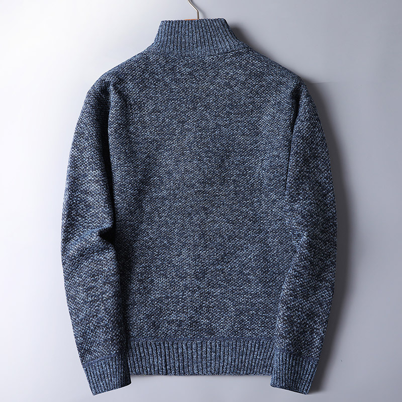 Men's Half Zip Sweater in Stylish Knit Fabric