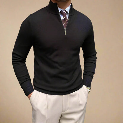 Men's Half-Zip Sweater with Modern Style