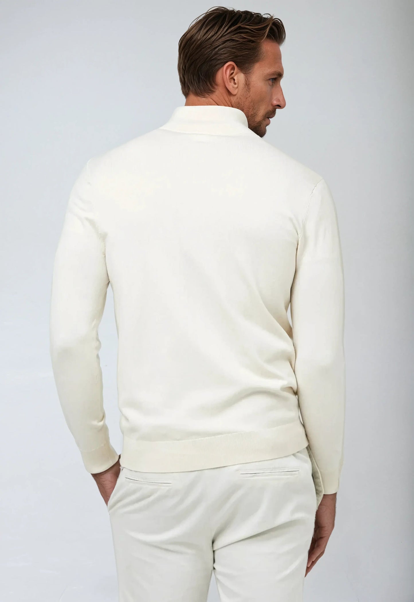 Men's Half-Zip Sweatshirt - Casual Fit Pullover Sweatshirt