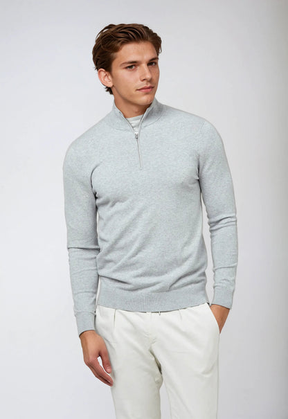 Men's Half-Zip Sweatshirt - Casual Fit Pullover Sweatshirt