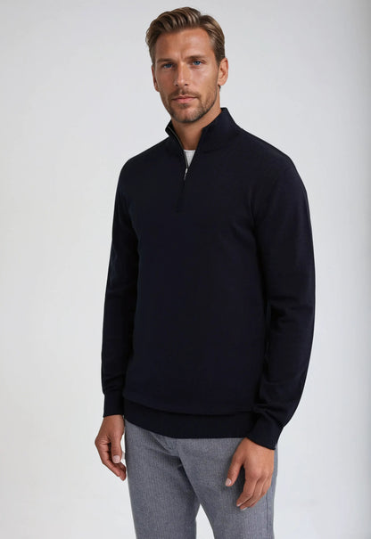 Men's Half-Zip Sweatshirt - Casual Fit Pullover Sweatshirt