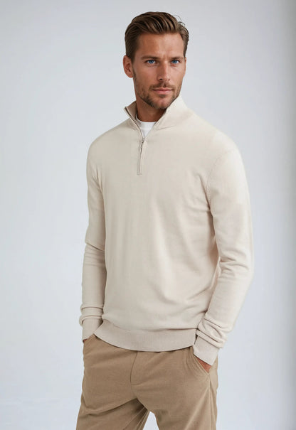 Men's Half-Zip Sweatshirt - Casual Fit Pullover Sweatshirt