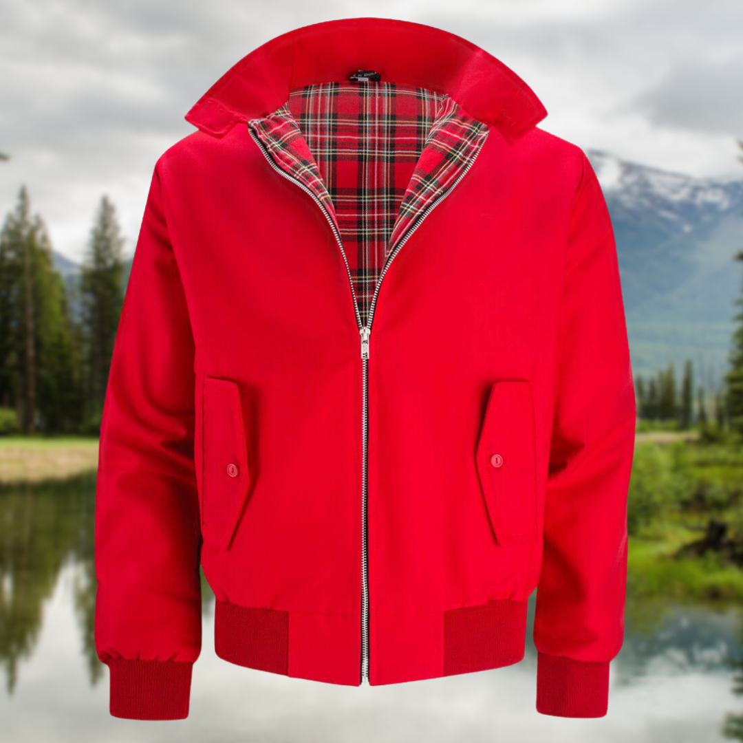 Men's Harrington Cardigan with Multi-Layer Lining