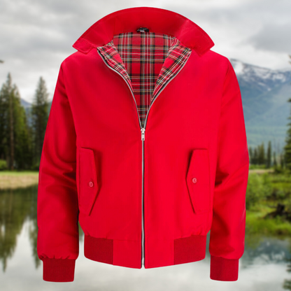 Men's Harrington Cardigan with Multi-Layer Lining
