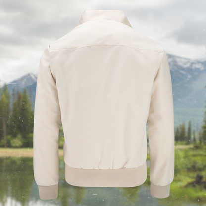Men's Harrington Cardigan with Multi-Layer Lining
