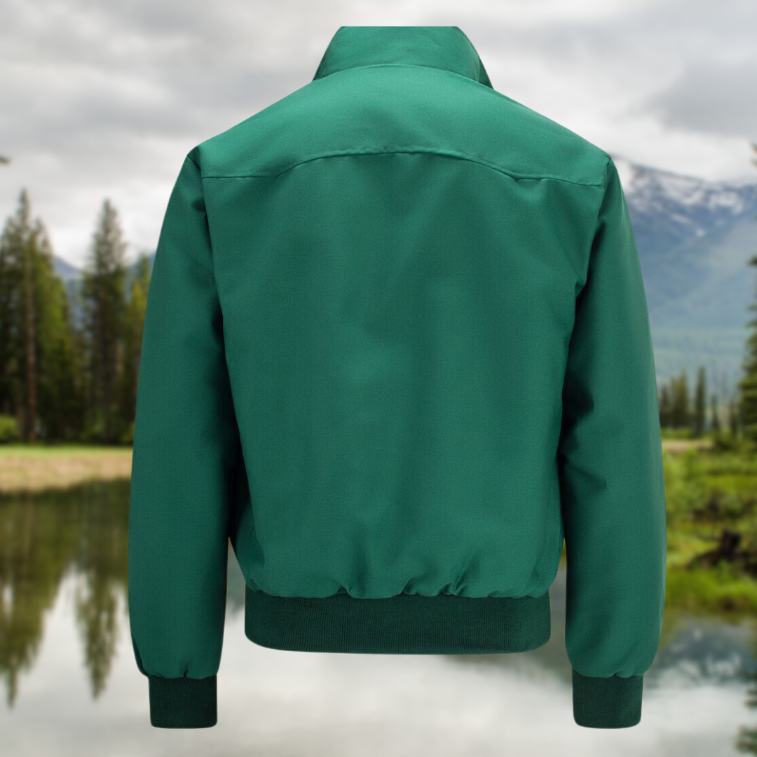 Men's Harrington Cardigan with Multi-Layer Lining