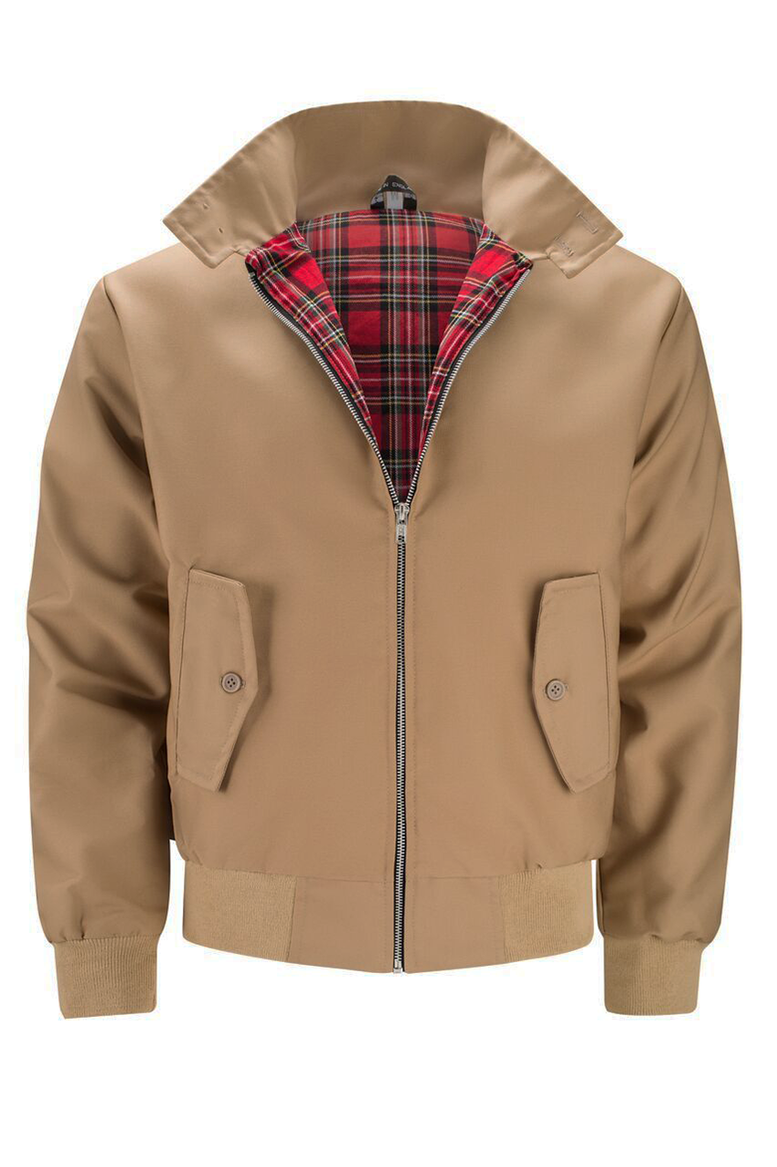 Men's Harrington Cardigan with Multi-Layer Lining