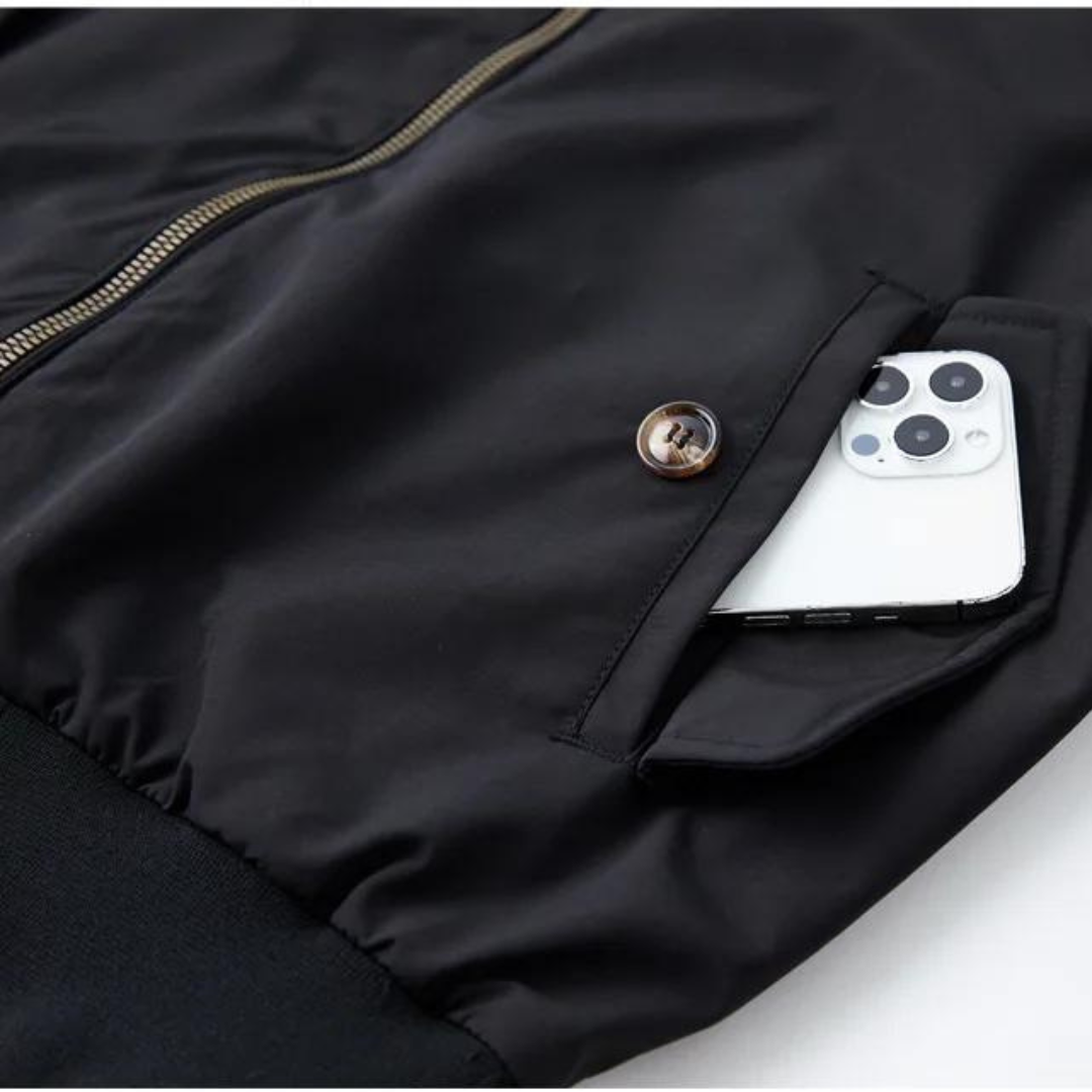 Men's Harrington Jacket with Tartan Lining