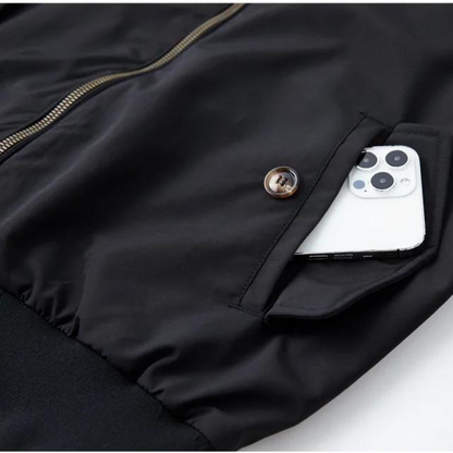 Men's Harrington Jacket with Tartan Lining