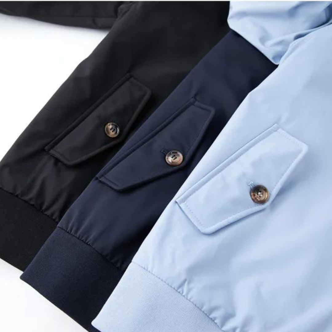 Men's Harrington Jacket with Tartan Lining
