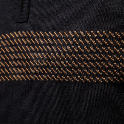Men's Heritage Stripe Quarter-Zip Sweater