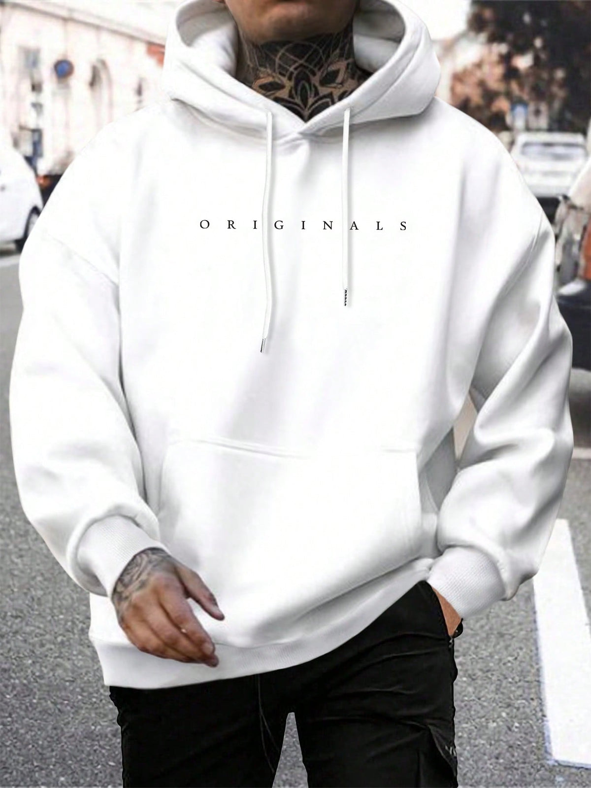 Men's Hooded Letter Print Sweatshirt