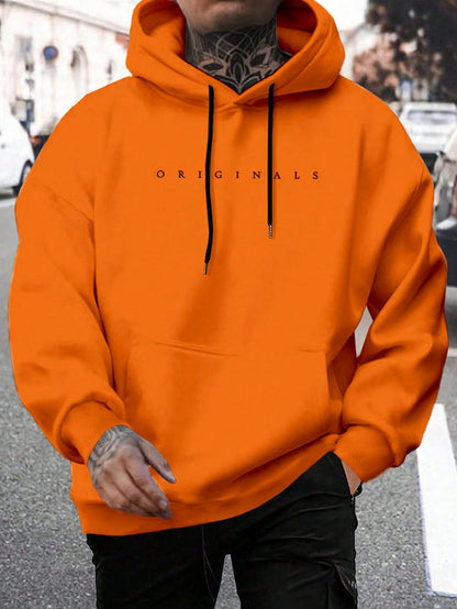 Men's Hooded Letter Print Sweatshirt