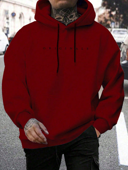 Men's Hooded Letter Print Sweatshirt