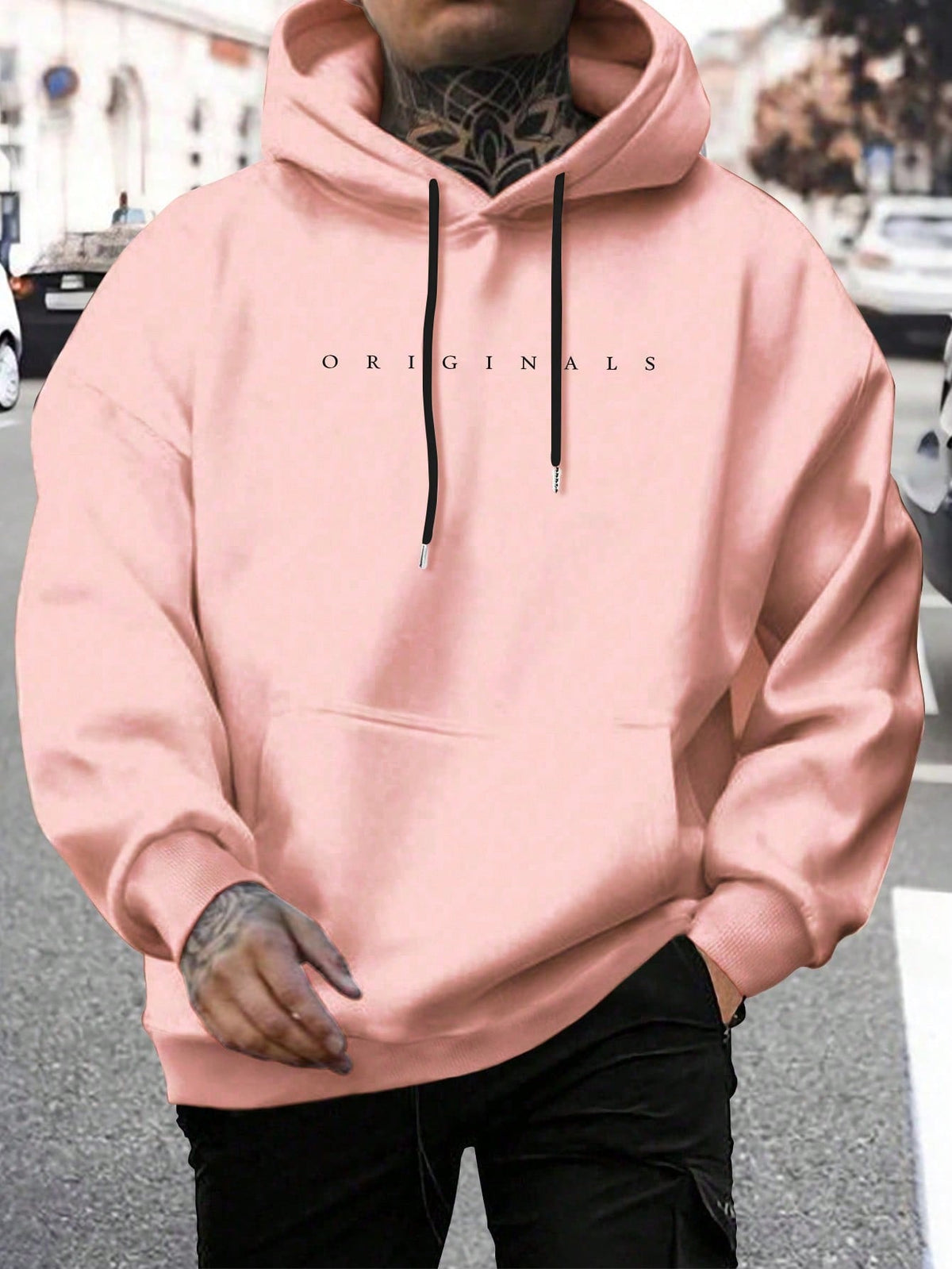 Men's Hooded Letter Print Sweatshirt