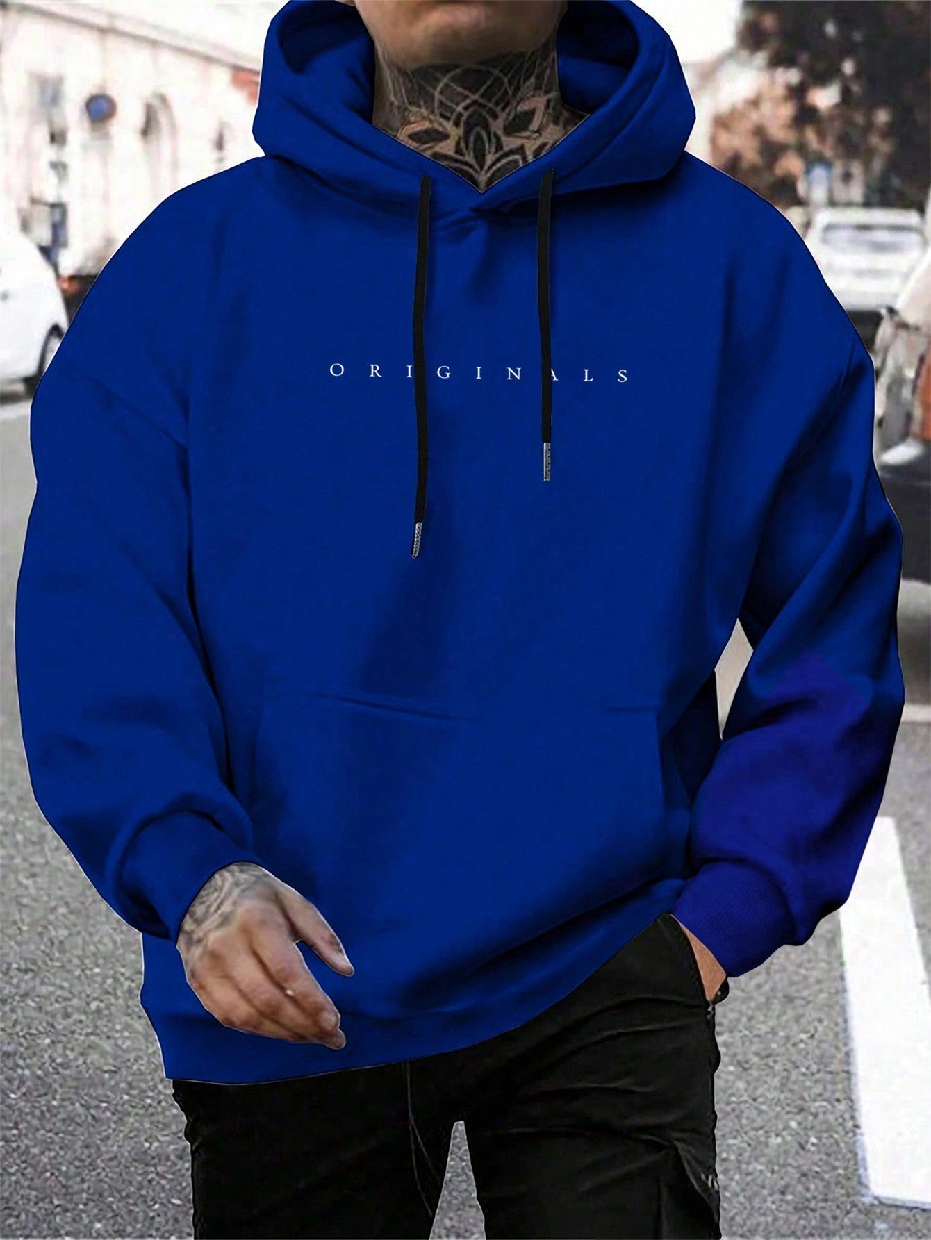 Men's Hooded Letter Print Sweatshirt