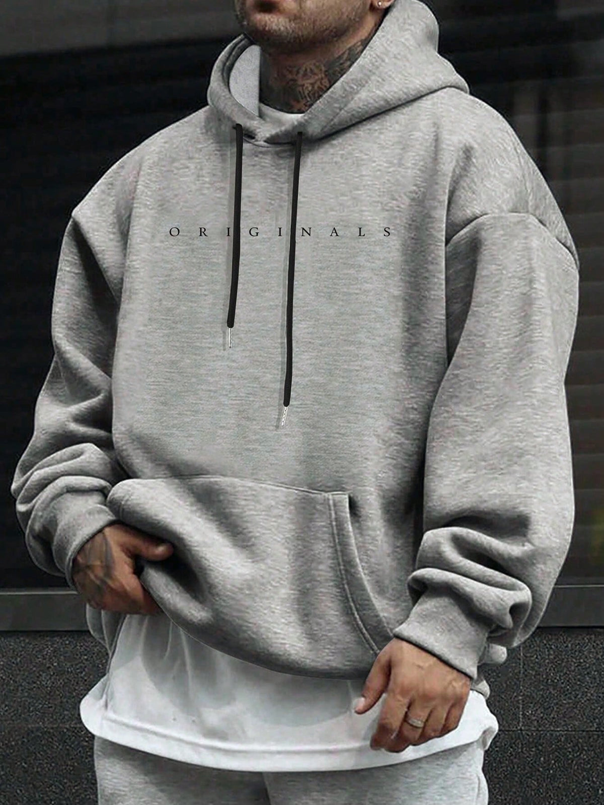 Men's Hooded Letter Print Sweatshirt