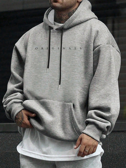Men's Hooded Letter Print Sweatshirt