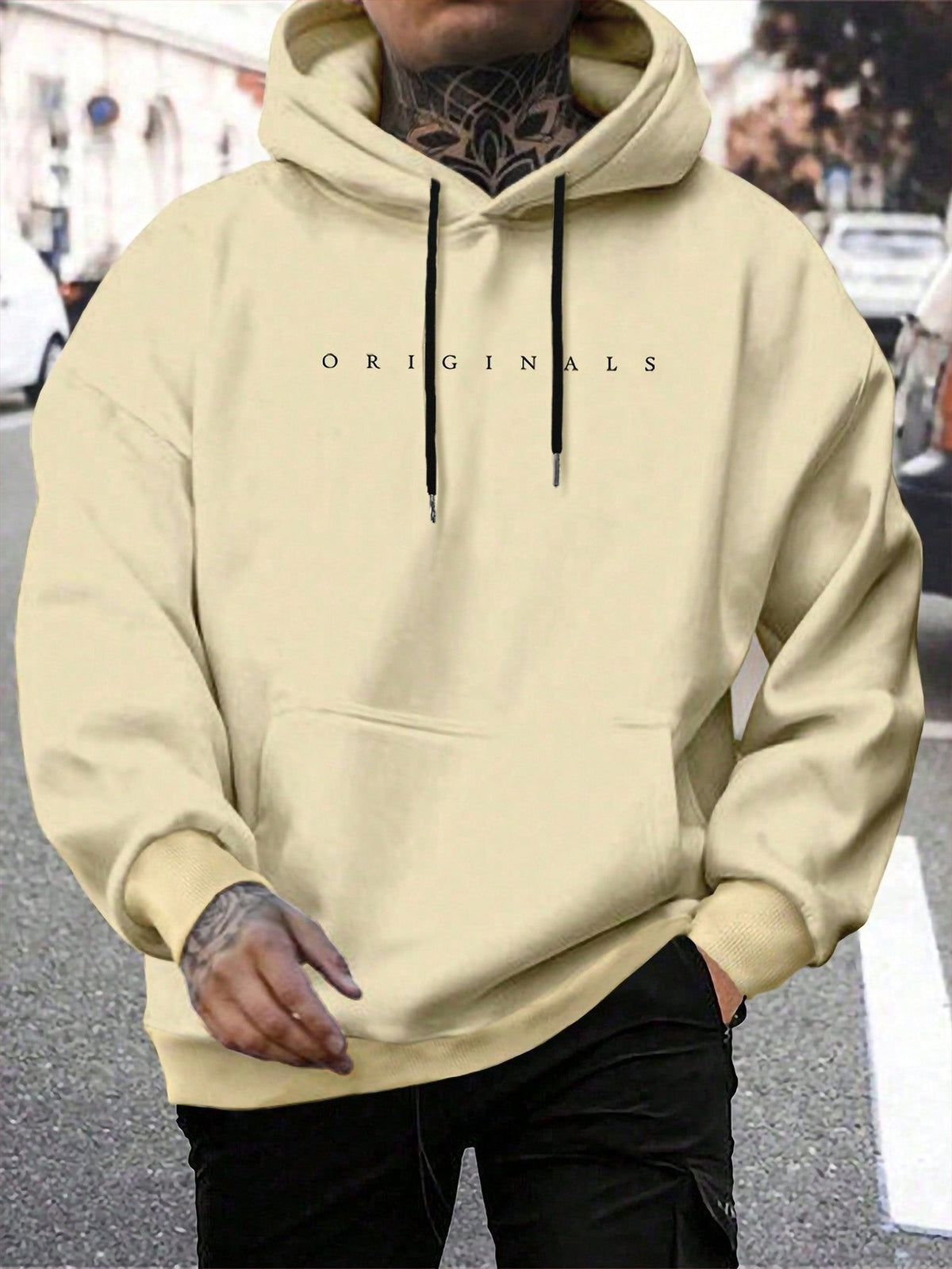 Men's Hooded Letter Print Sweatshirt
