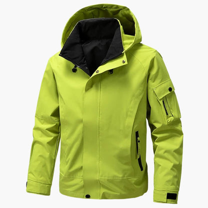 Men's Hooded Softshell Jacket with Functional Pockets