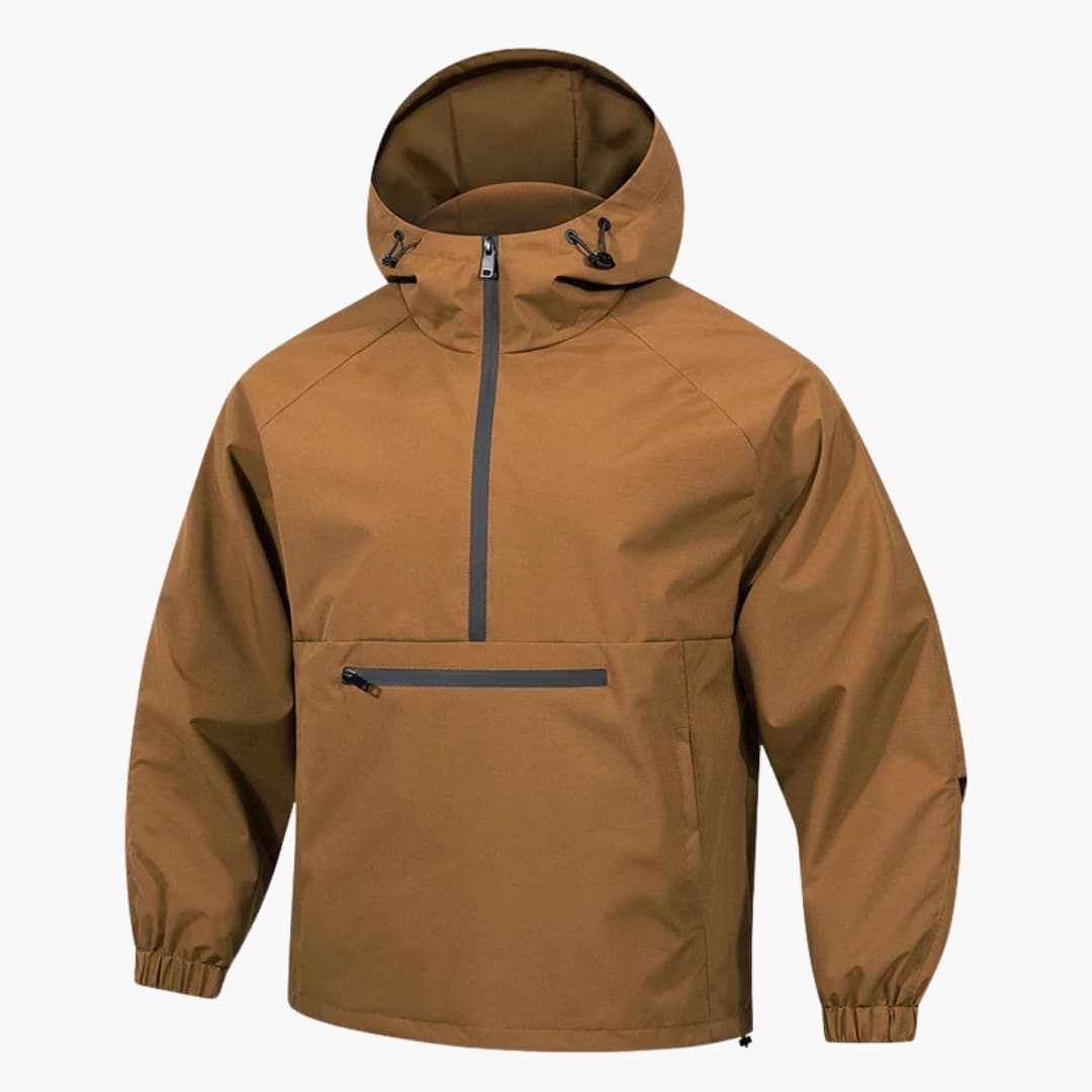 Men's Hooded Softshell Jacket with Zip Pocket