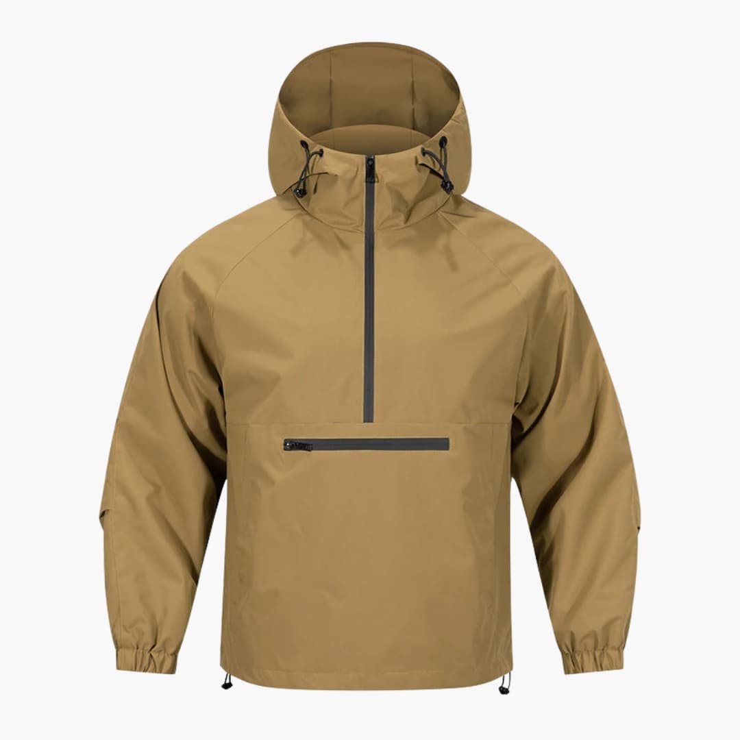 Men's Hooded Softshell Jacket with Zip Pocket