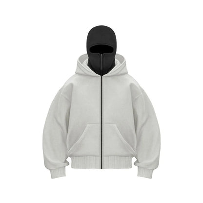Men's Hooded Sports Sweatshirt with Balaclava