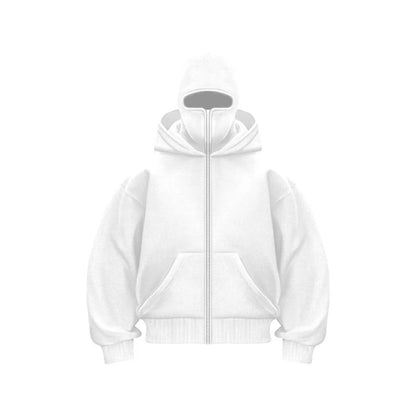 Men's Hooded Sports Sweatshirt with Balaclava