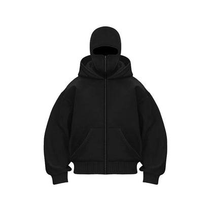 Men's Hooded Sports Sweatshirt with Balaclava