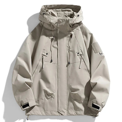 Men's Hooded Waterproof Windbreaker Jacket