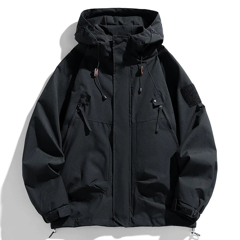 Men's Hooded Waterproof Windbreaker Jacket