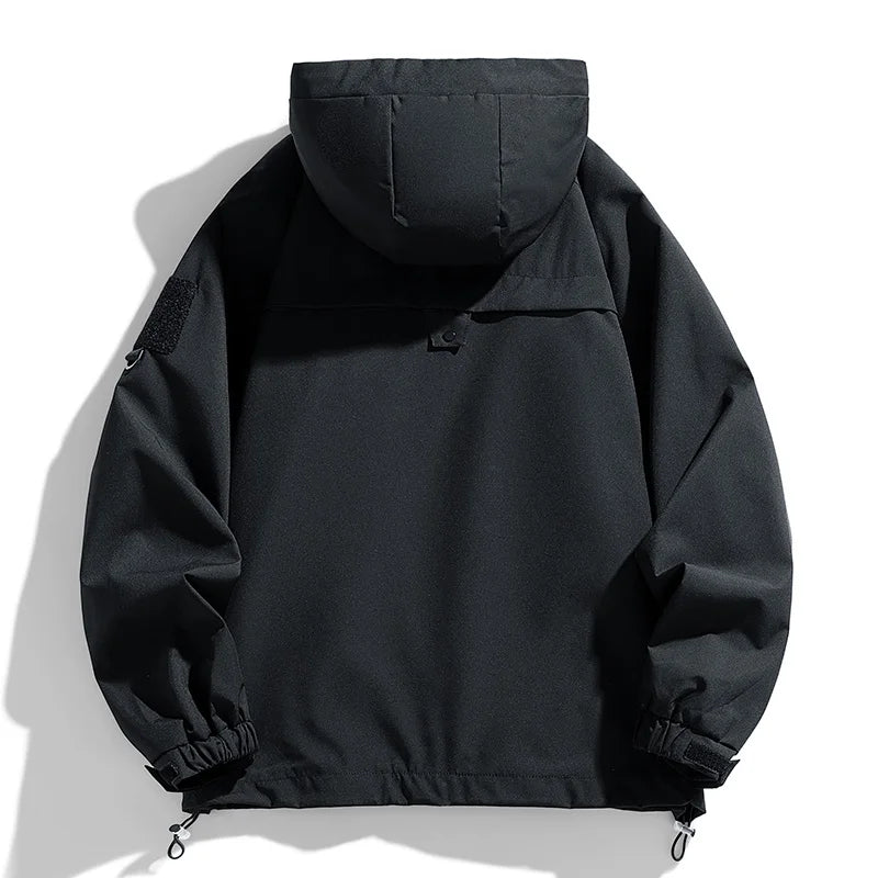 Men's Hooded Waterproof Windbreaker Jacket