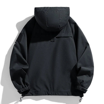 Men's Hooded Waterproof Windbreaker Jacket