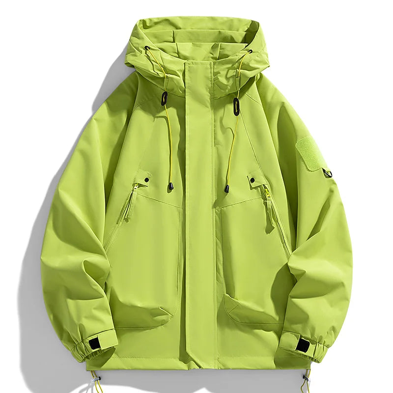 Men's Hooded Waterproof Windbreaker Jacket