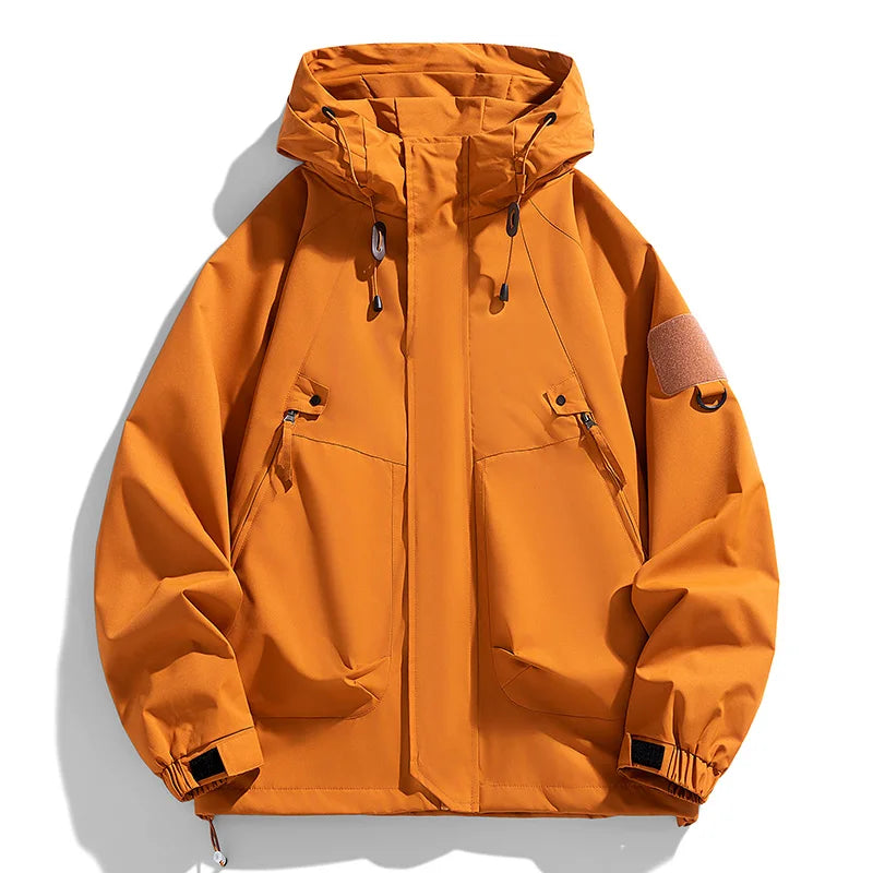 Men's Hooded Waterproof Windbreaker Jacket