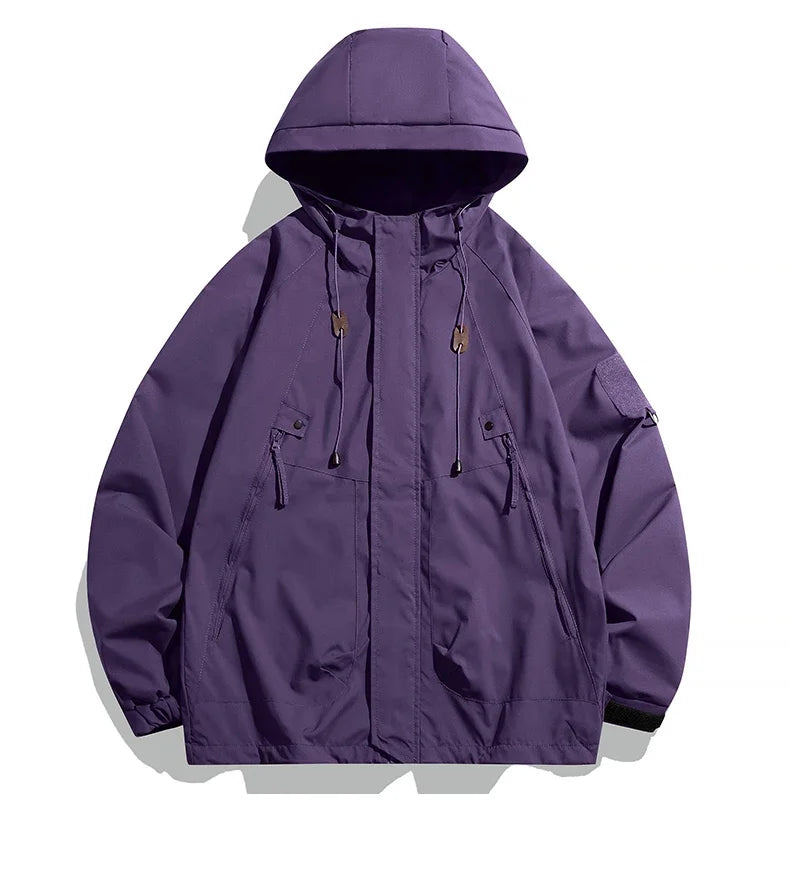 Men's Hooded Waterproof Windbreaker Jacket