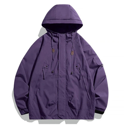 Men's Hooded Waterproof Windbreaker Jacket
