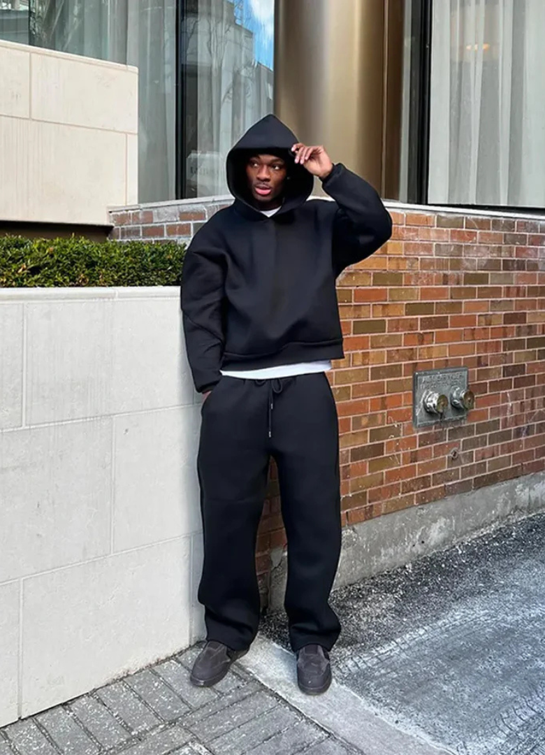 Men's Hoodie and Jogging Set for Casual Comfort