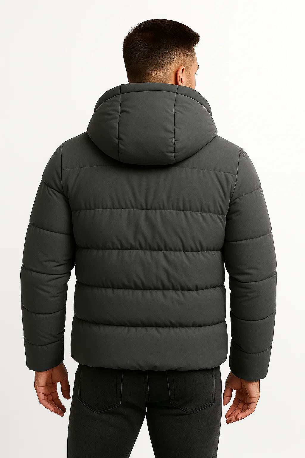 Men's Insulated Puffer Jacket with Hood