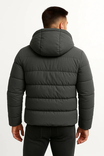 Men's Insulated Puffer Jacket with Hood